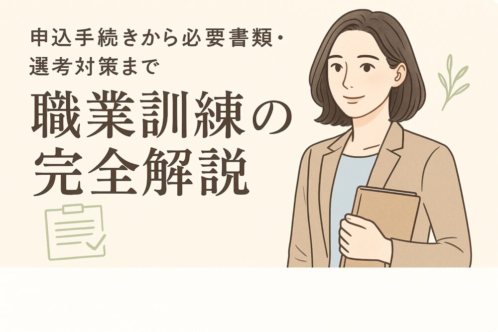職業訓練の申込手続きから必要書類・選考対策まで完全解説